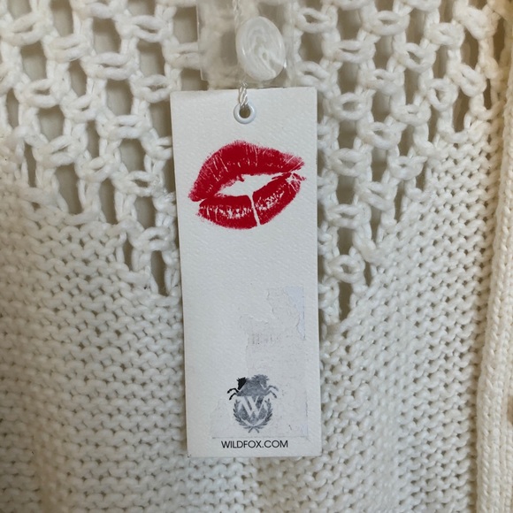 NWOT WILDFOX Open Knit Oversized Backyard Cardigan - Picture 11 of 11
